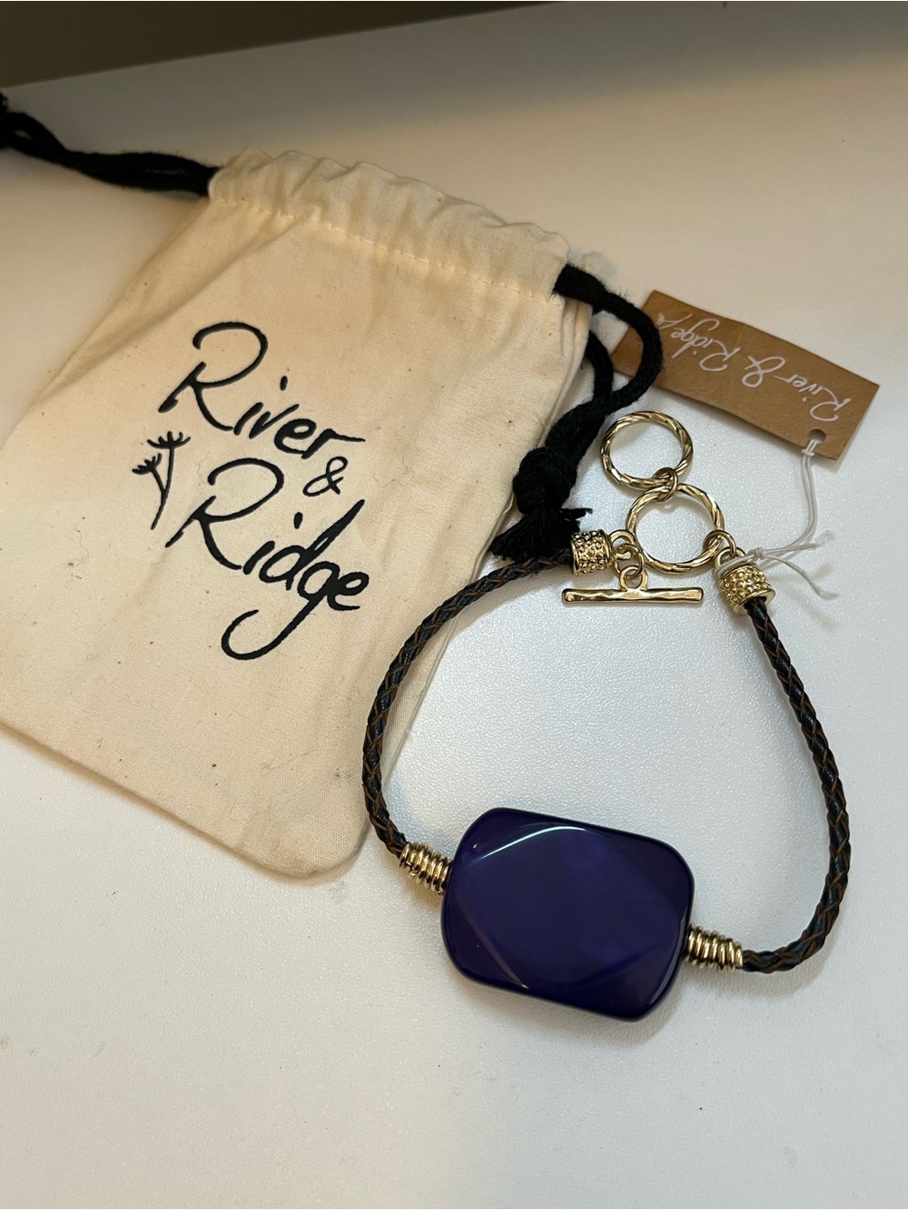 NWT Bracelet with genuine stone Handmade by River and Ridge